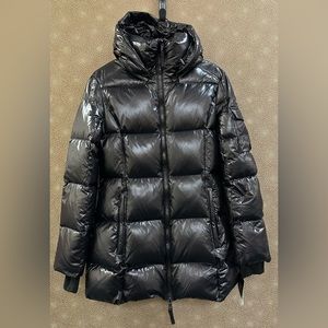 🔥🔥🔥NEW S13 Black Gloss Gramercy Puffer Down Coat Jacket
